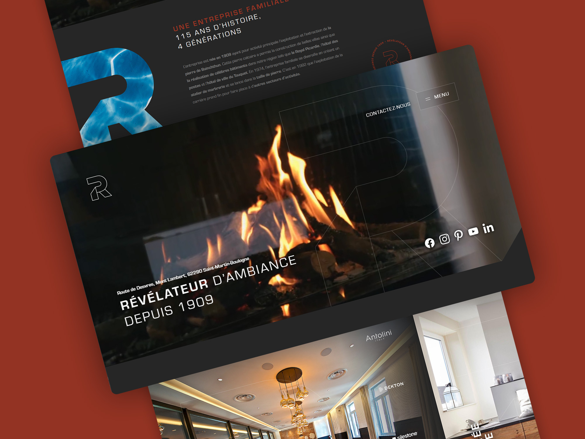 Création du site web Rigail spécialiste de l’aménagement intérieur · Site web Rigail et ses univers d’aménagement intérieur · Présentation des réalisations de marbrerie Rigail · Site web des showrooms Rigail · Présentation des savoir-faire et produits Rigail · Développement du site web Rigail à Saint-Martin-Boulogne